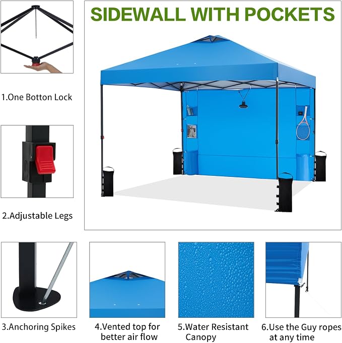 10'x10' Pop Up Canopy Tent - Image 2
