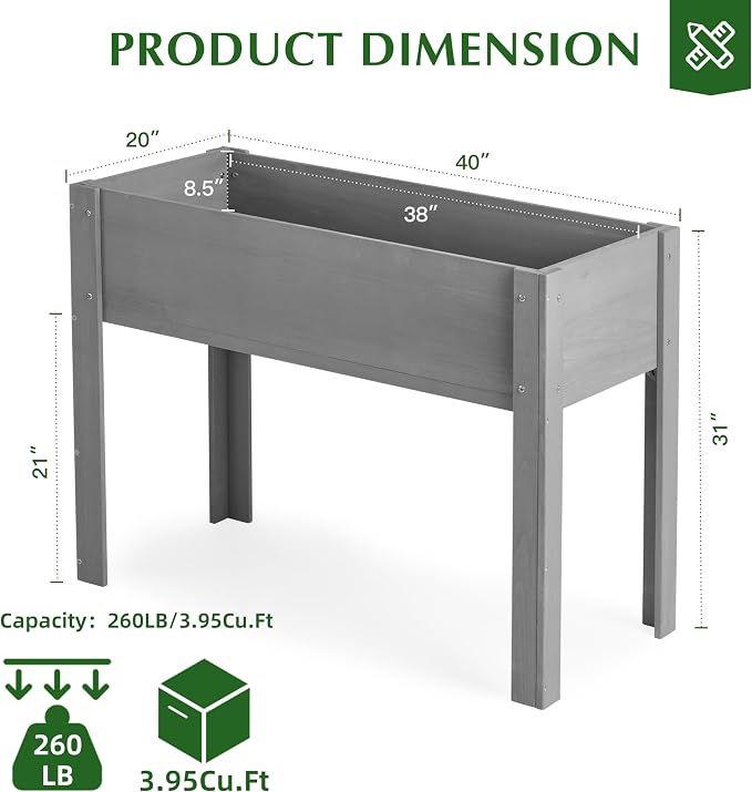 SoliWood Raised Garden Bed - Image 3
