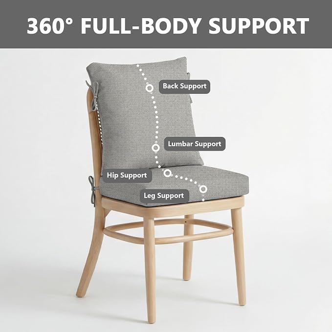 Goodgoods 20 x 42 Outdoor Patio Chair Cushion 2-Pack, 1000+Hours Fade-Resistant - Image 5