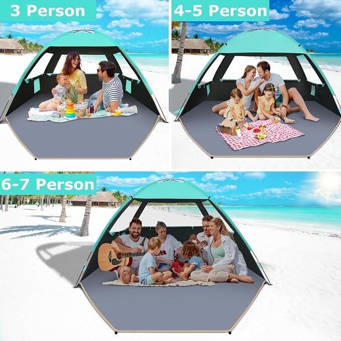Gorich Beach Tent Sun Shelter for 3/4-5/6-7/8-10 Person - Image 7