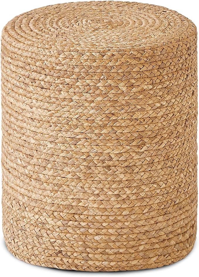 Wimarsbon Round Pouf Ottoman by Wimarsbon