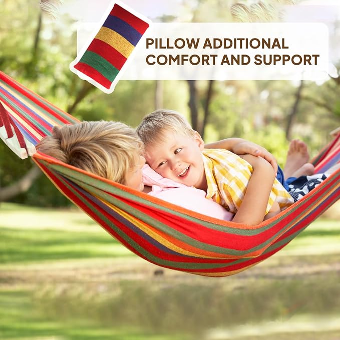 Chihee Cotton Hammock Large Soft Breathable Camping Hammock Holds Up to 660lbs - Image 2
