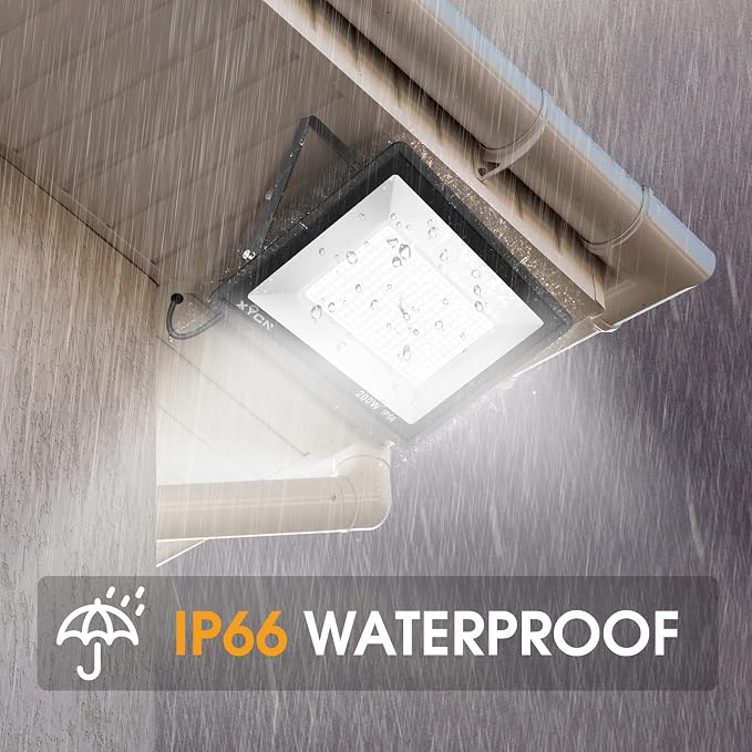 150W LED Flood Light Outdoor, 2 Pack 15500LM Super Bright Security Light - Image 2