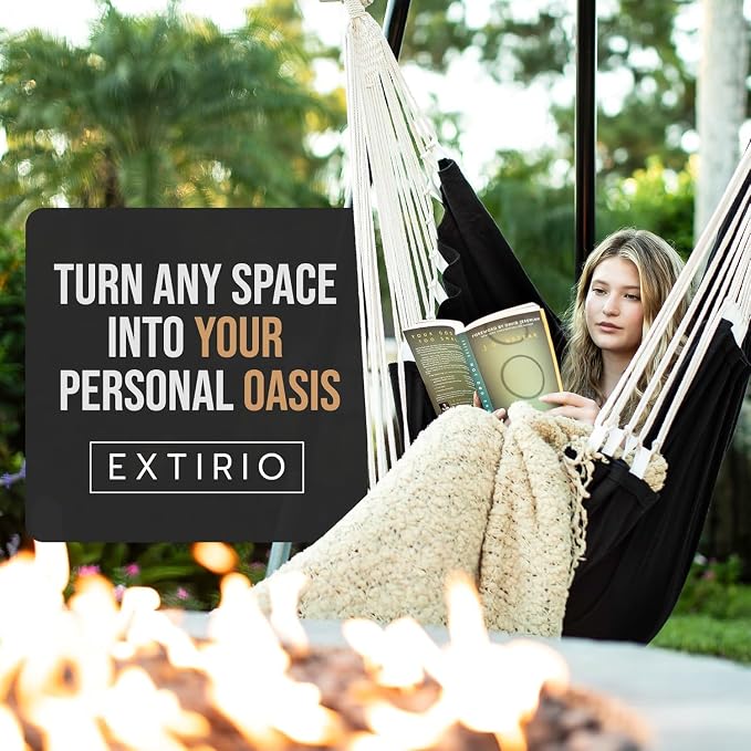 Hanging Hammock Chair Swing – Hanging Chair Outdoor & Indoor - Image 9