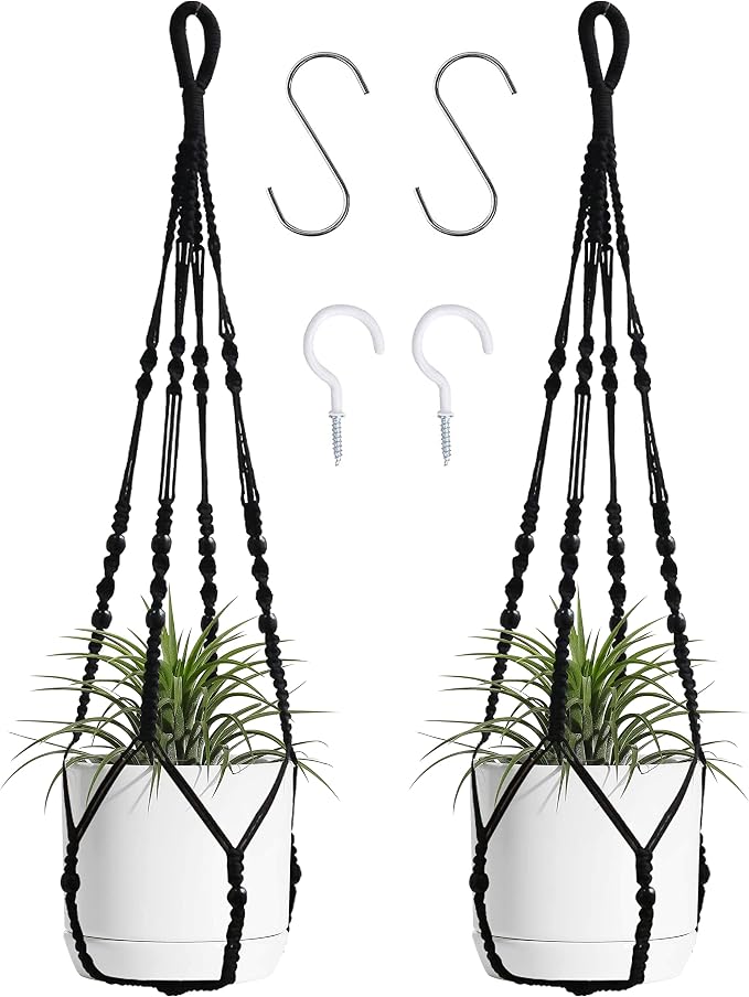 Macrame Plant Hanger Indoor Hanging by BlueMake