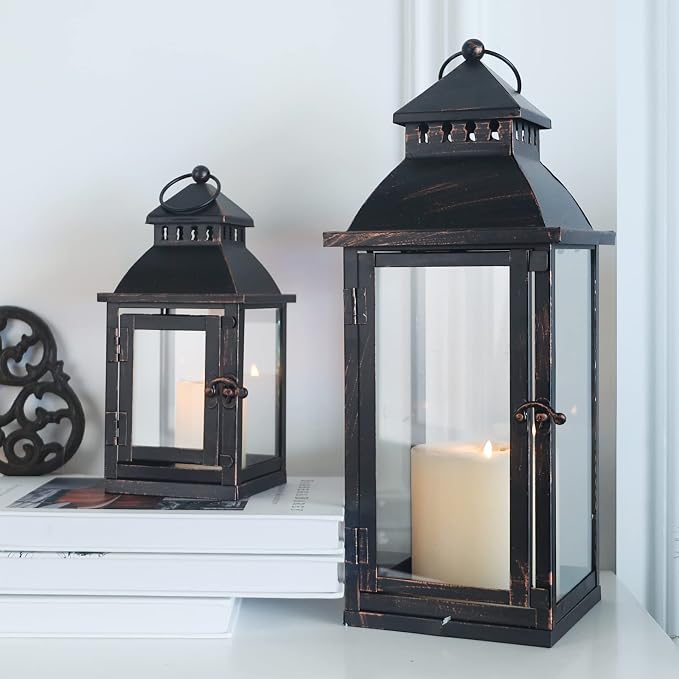 NEEDOMO Lanterns Decorative Outdoor&Indoor, Candle Holder - Image 6