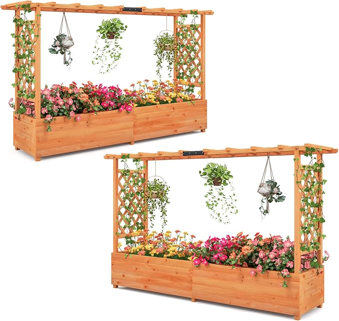 Giantex 2 Pcs Raised Garden Bed by Giantex