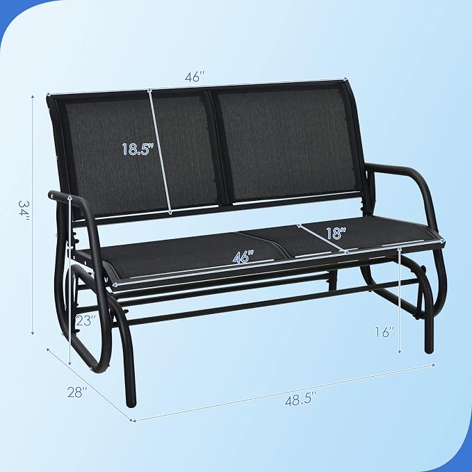 Giantex Swing Glider Chair 48 Inch - Image 3