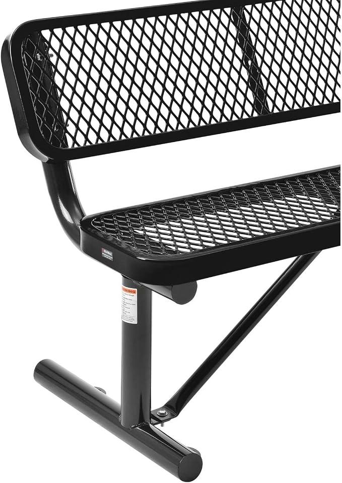 Global Industrial 4'L Heavy Duty Expanded Metal Mesh Bench - Image 5