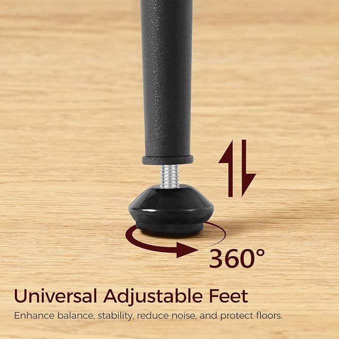 Bar Stools, Metal Frame, Adjustable Feet, Easy Assembly, - Image 8