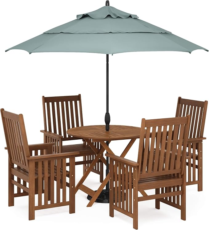 Furinno FG19061F Tioman Outdoor Hardwood Sunlight Folding Table - Image 6