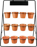 Sunnyglade 3-Tier Metal Plant Stand Rack Multiple Flower Pot Holder Shelf by Sunnyglade