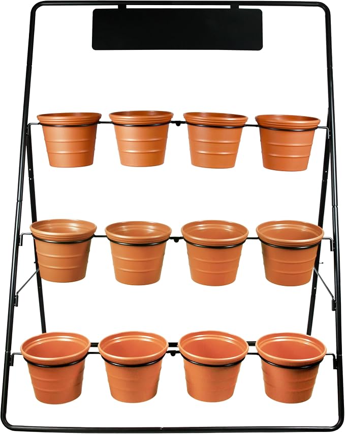 Sunnyglade 3-Tier Metal Plant Stand Rack Multiple Flower Pot Holder Shelf by Sunnyglade