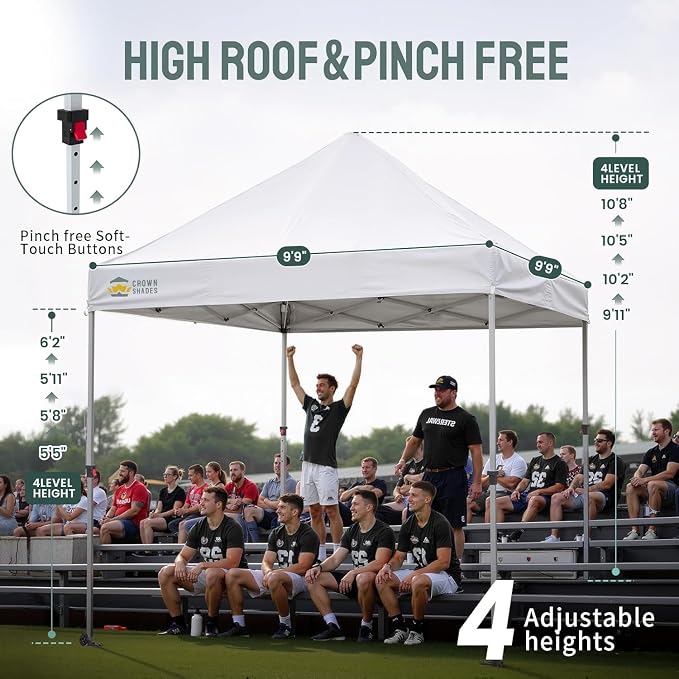 CROWN SHADES 10x10 Heavy Duty Canopy - Image 3