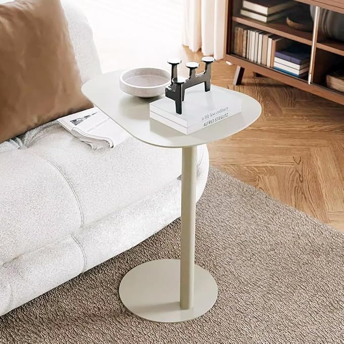 C Shaped Side Table End Coffee Tables, Aesthetics Minimalist Accent Tables - Image 5