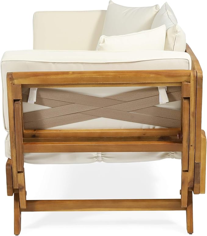 Christopher Knight Home Patrick Outdoor Acacia Wood Expandable Daybed - Image 8