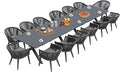 PURPLE LEAF 16 Pieces Outdoor Dining Set by PURPLELEAF