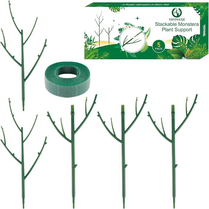 5 Pack Stackable Monstera Plant Support Stakes by YHTPOUQE