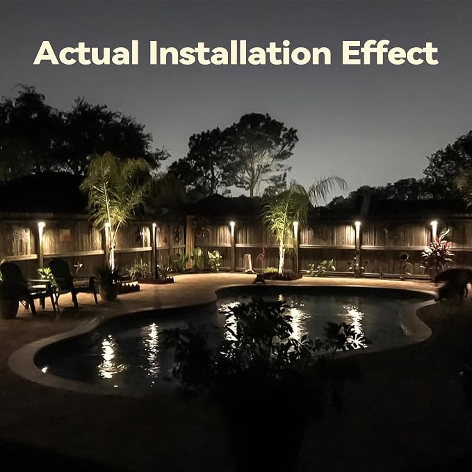 LEONLITE 12-Pack Update 5CCT LED Low Voltage Deck Lights, 180LM 3.5inch - Image 4