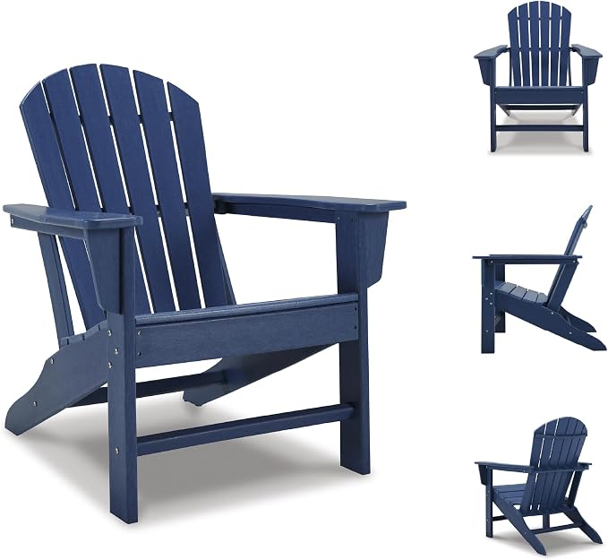 Signature Design by Ashley Outdoor Sundown Treasure HDPE Patio Adirondack Chair - Image 8