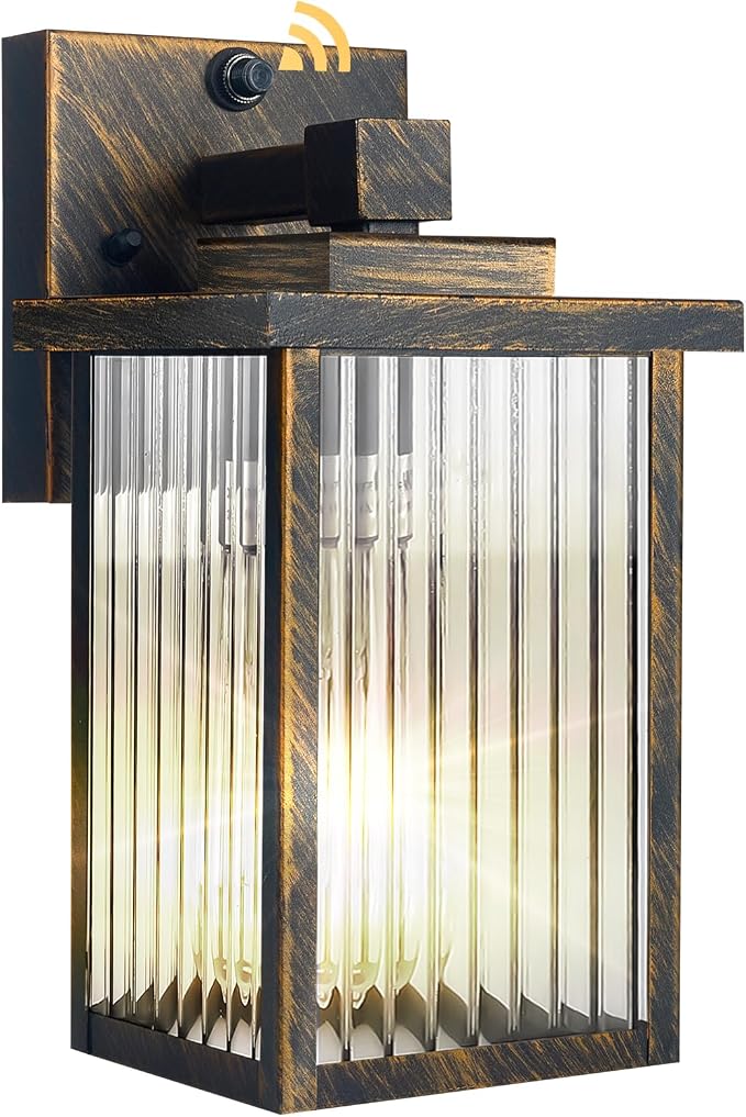 Outdoor Wall Light with Dusk to Dawn Sensor, Waterproof Exterior Light by hameso