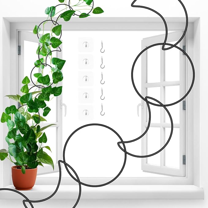 18 Pcs Chain Trellis for Climbing Plants Indoor Outdoor, Wall Plant Vine by Vodolo