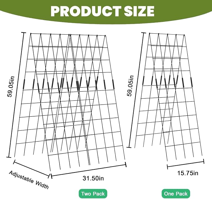Cucumber Trellis 2 Pack, Twist Ties - Image 6