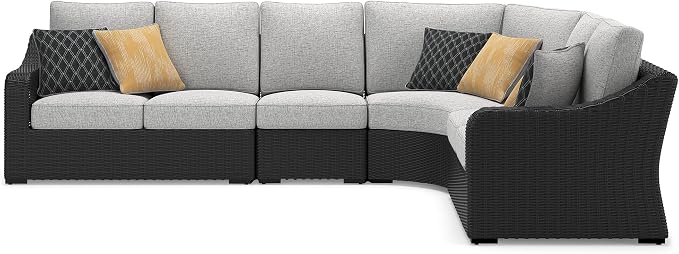 Signature Design by Ashley Beachcroft Curved Modern 4-Piece Outdoor Sectional - Image 7