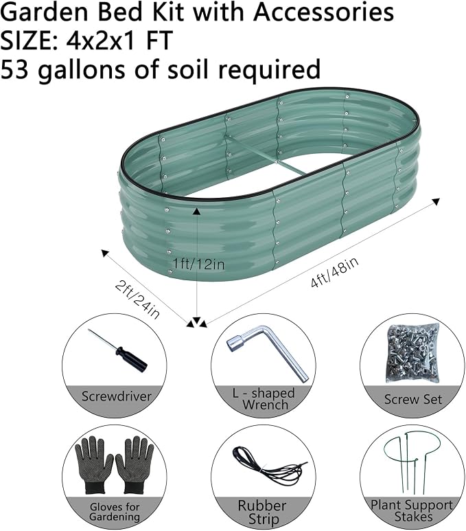 Metal Planter Garden Flower Bed Raised Beds - Image 2