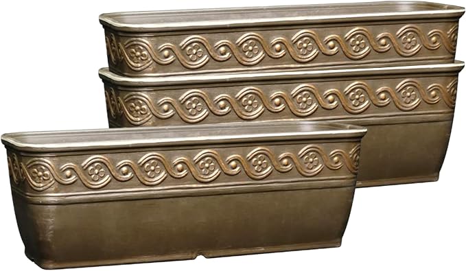 Classic Home and Garden Corinthian Trough Planter by ClassicHomeandGarden