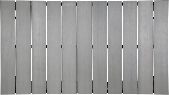 Modway Maine Aluminum Outdoor Patio 63" Dining Table in Brown Gray - Image 4