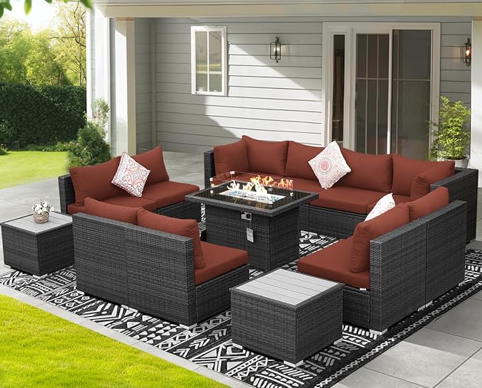 NICESOUL 13 Piece Outdoor Sectional Furniture - Image 3