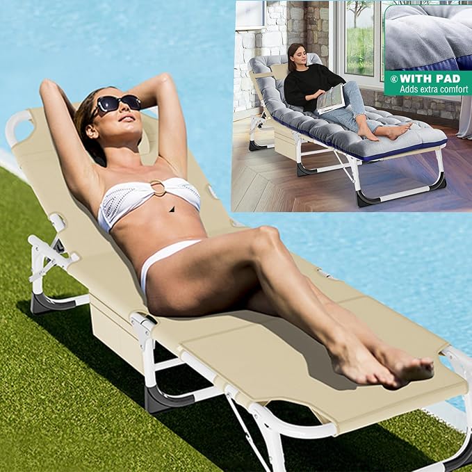 LILYPELLE Folding Chaise Lounge Chair - Image 5