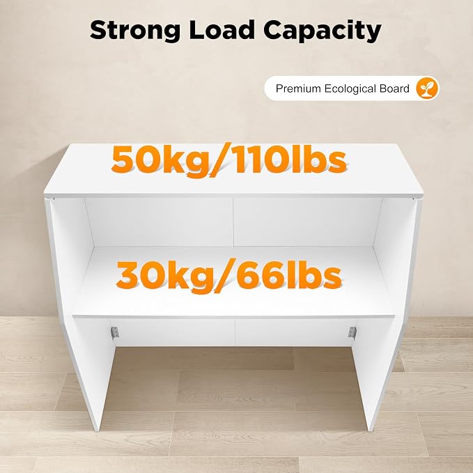 43''*48''*20'' Portable Event Bar, Folding Party Counter Mobile Drink Table - Image 5