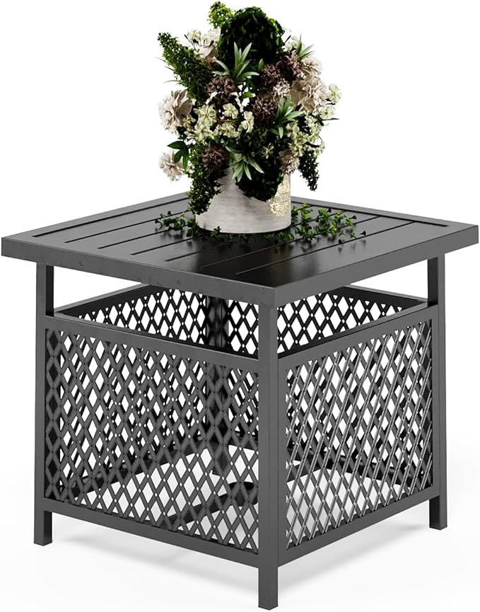 PHI VILLA Outdoor Patio Umbrella Side Table Base Stand by PHIVILLAThepioneerofcomfortablehouseholdsupplies