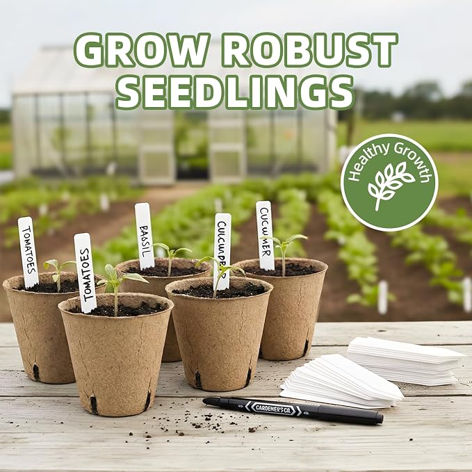 70Pcs Biodegradable 4” Peat Pots - Image 3