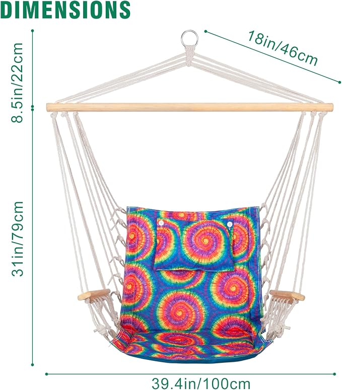 Backyard Expressions Reversible Hanging Rope Swing - Image 3