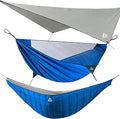 Camping Hammock with Mosquito Net, Underquilt & Rain Fly Tarp – 2 Person by CROSSHIP