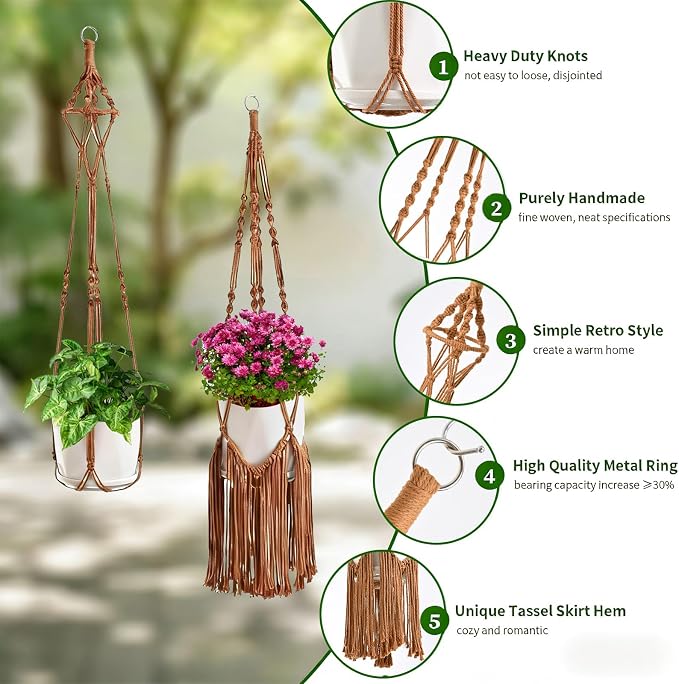 Macrame Plant Hangers - Image 2