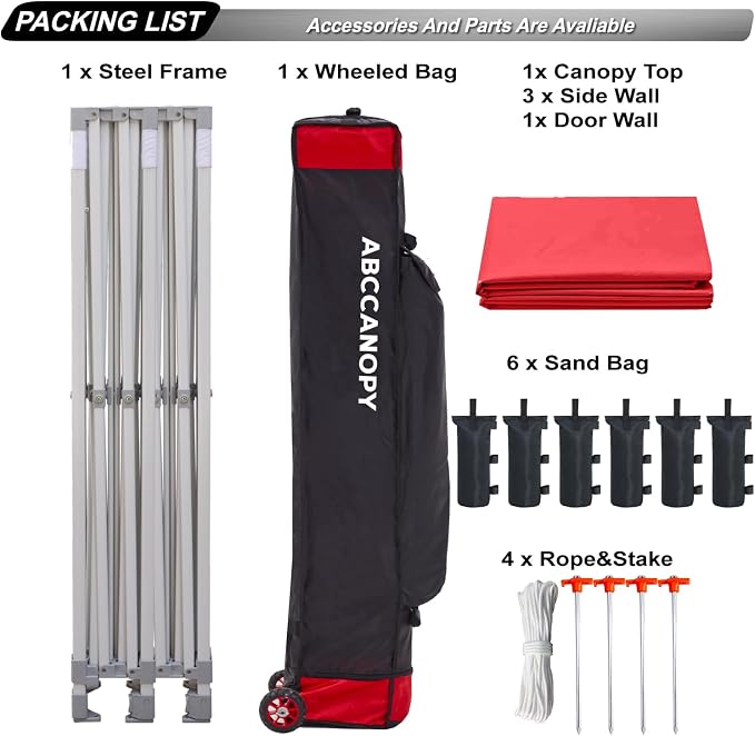 ABCCANOPY Easy Pop Up Canopy Tent - Image 5