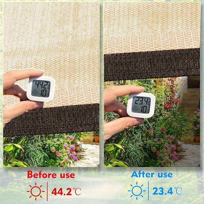 EMERIT 90% Shade Cloth Sun Shade Fabric Privacy Screen Shade Cover - Image 3