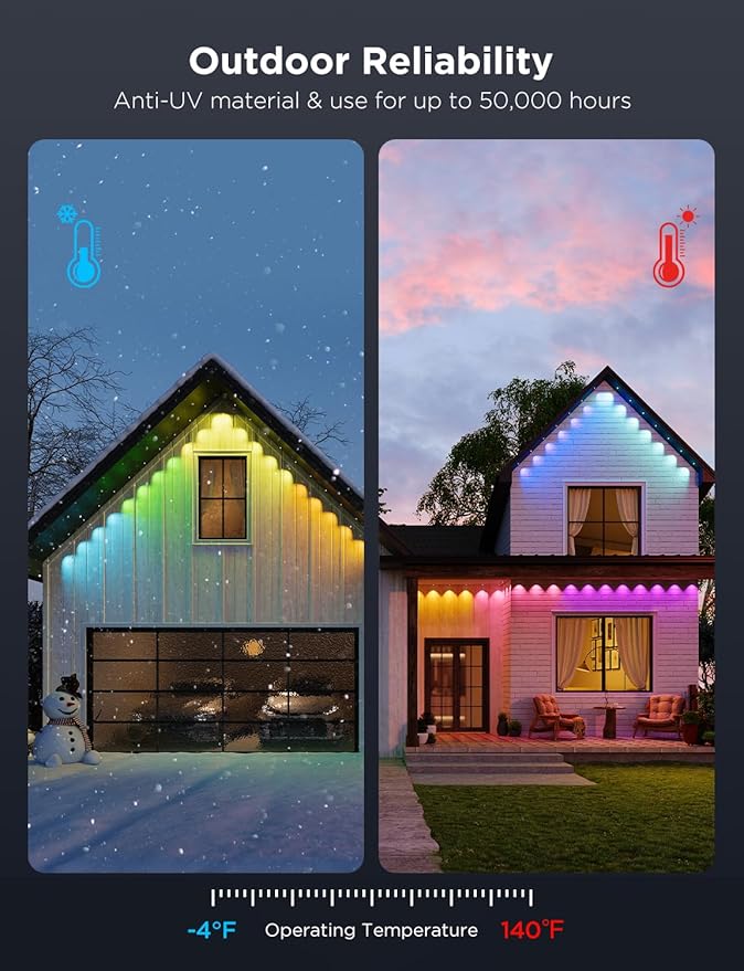Govee Permanent Outdoor Lights Pro, 200ft - Image 6