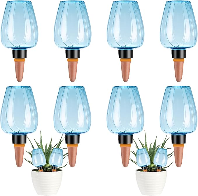 8 Pcs Plant Watering Globes Self Watering Planter Insert Plants Top Fill Water by Unknown