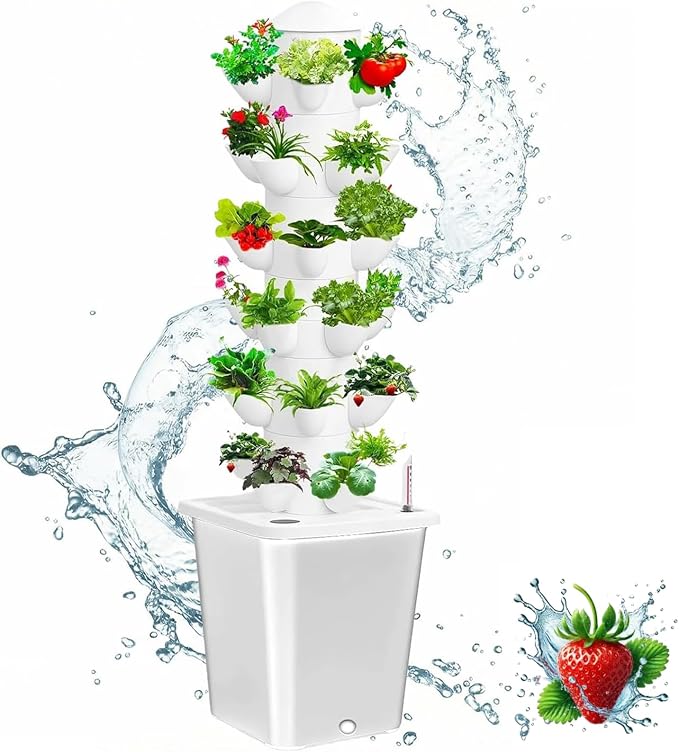 Vertical Hydroponic Tower Garden Growing System by Unknown