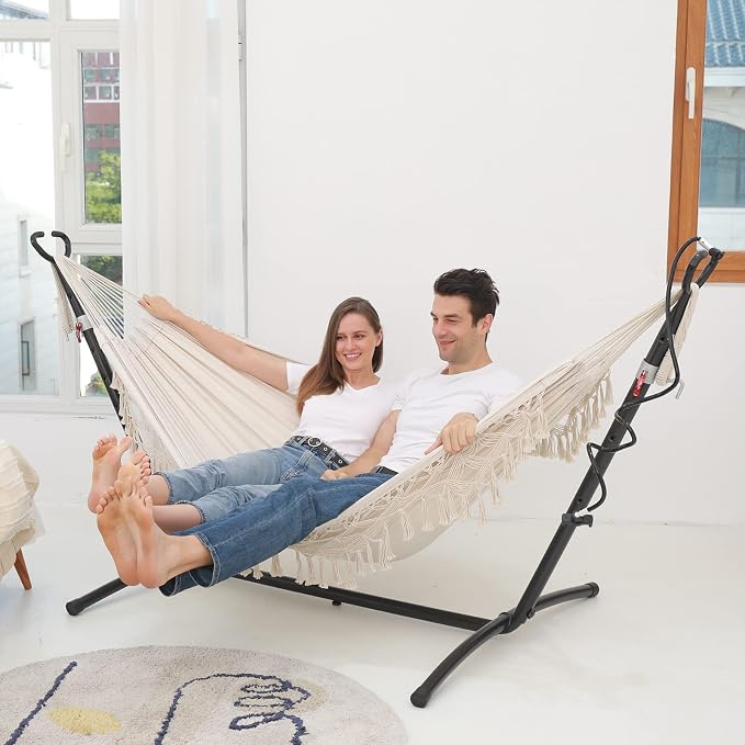 Hammock Hanging Swing Double Max 500lbs Macrame - Image 4