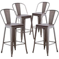 Aklaus Metal Bar Stools Set of 4, 26 inch Barstools Counter Height Bar Stool by AKLAUSHomeFurniture