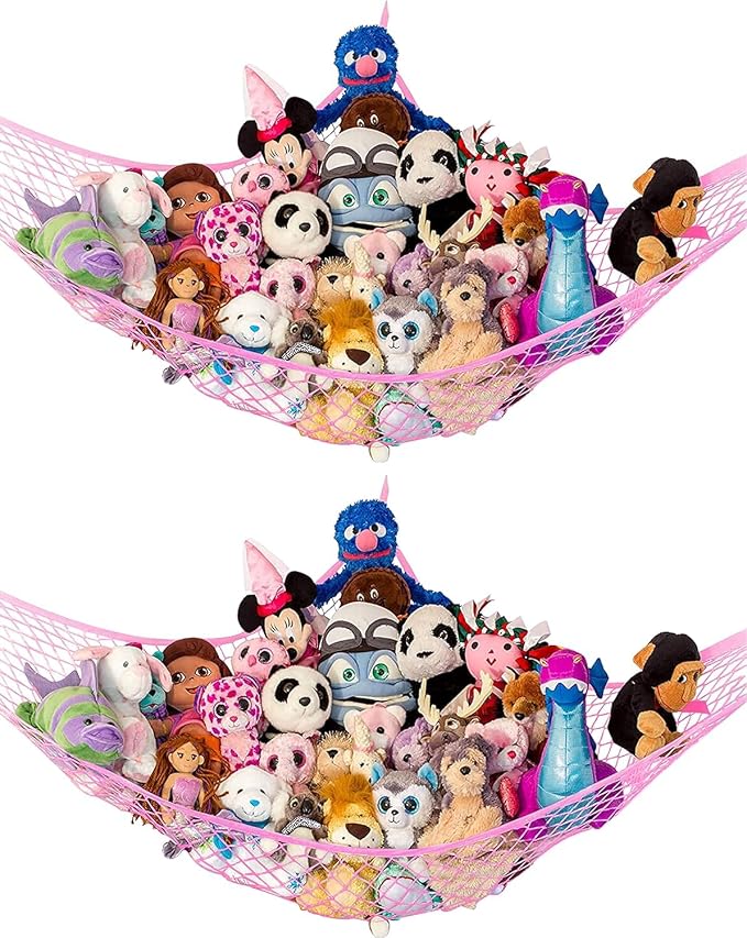 Lilly's Love Large Stuffed Animal Hammock | Corner Hanging Organizer, Toy by LillysLove