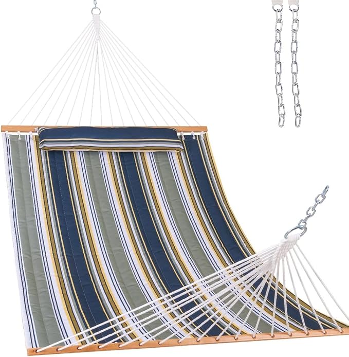 Lazy Daze Hammocks 12 FT Quilted Fabric Double Hammock by LazyDazeHammocks