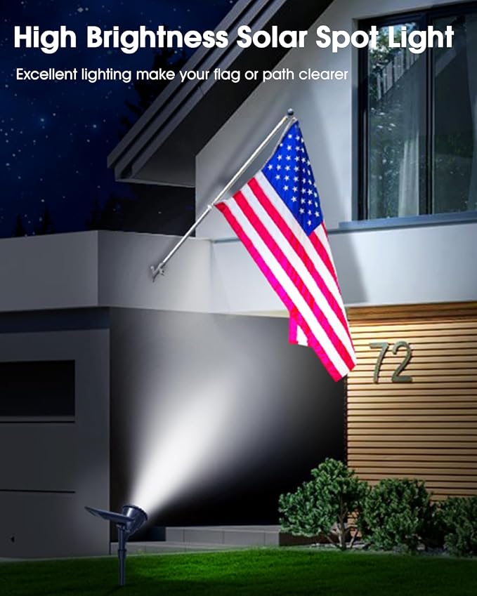 DBF Solar Spot Lights Outdoor Waterproof IP65, Cool White, 600LM High Bright - Image 3