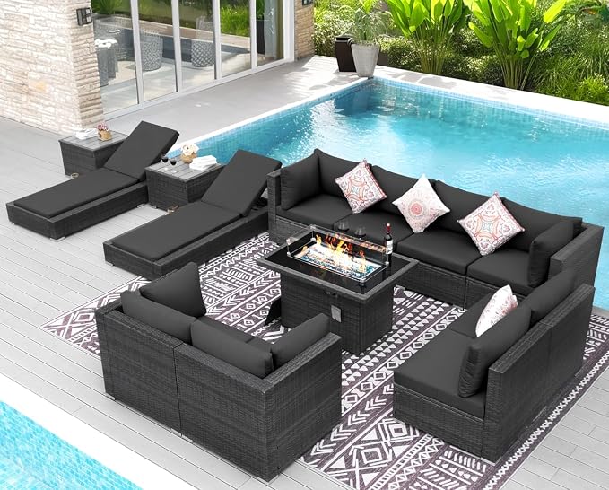 NICESOUL 13 Piece Patio Furniture Set by NICESOUL